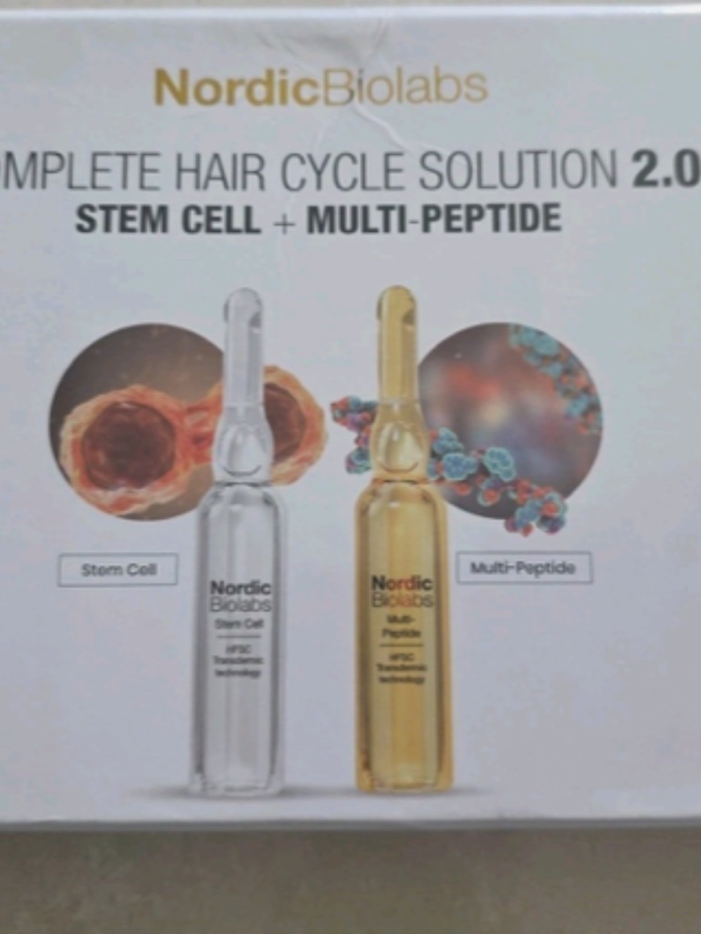 NordicBiolabs Complete Hair Cycle Solution 2.0 Multi-Peptide Hair Treatment 20ct
